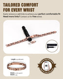 Jecanori pulsera puesta en muñeca mostrando ajuste y proporción