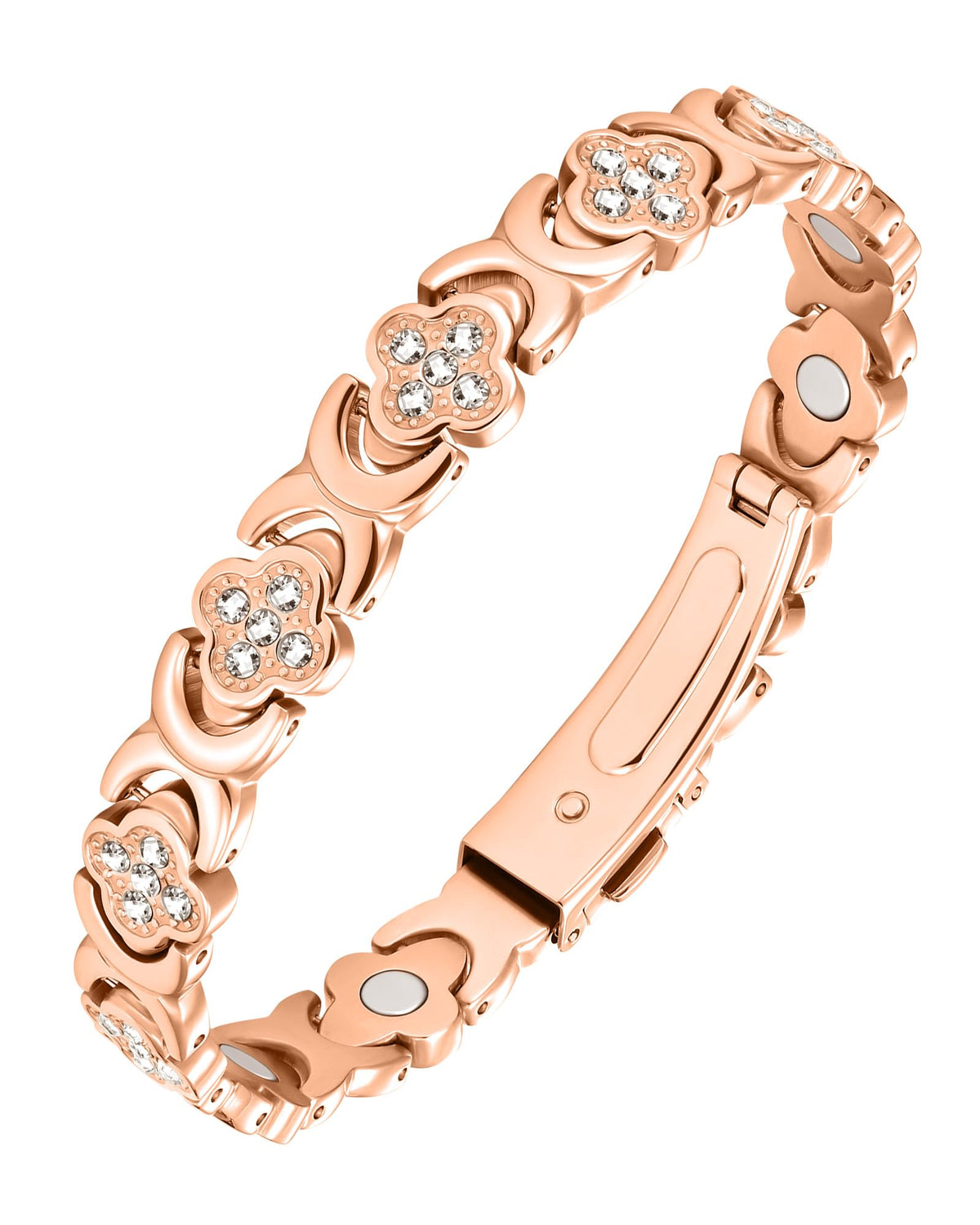 Jecanori pulsera frontal de cobre puro mostrando su acabado elegante