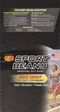 Jelly Belly textura de los beans, corte y brillo que facilita consumo veloz