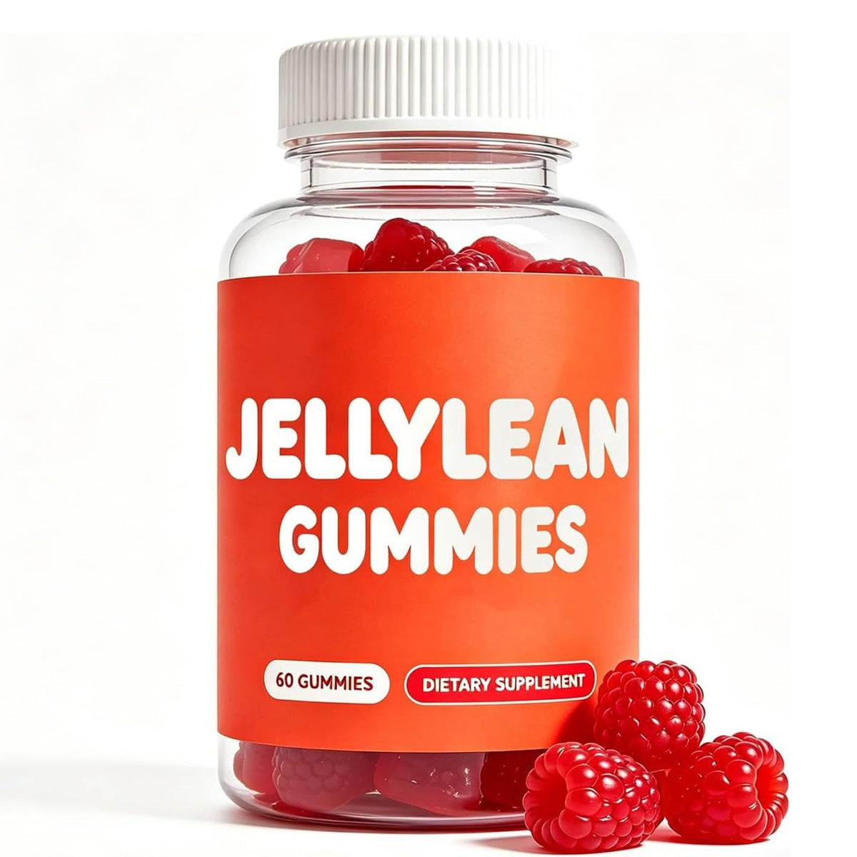 Jellylean frontal del empaque mostrando 60 gomitas y beneficios