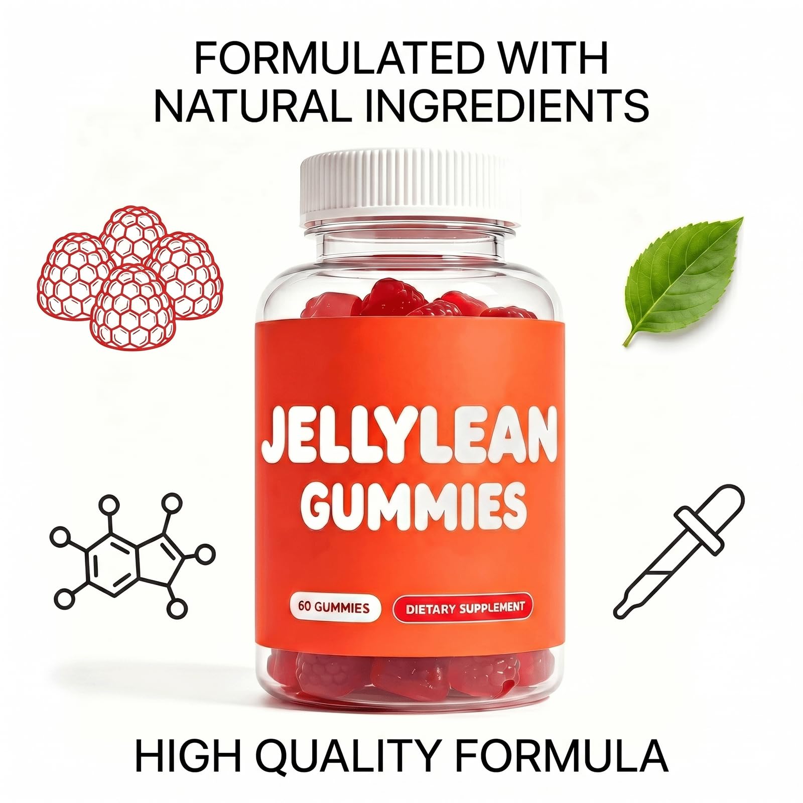 Jellylean textura de la gomita enfocada para masticación fácil