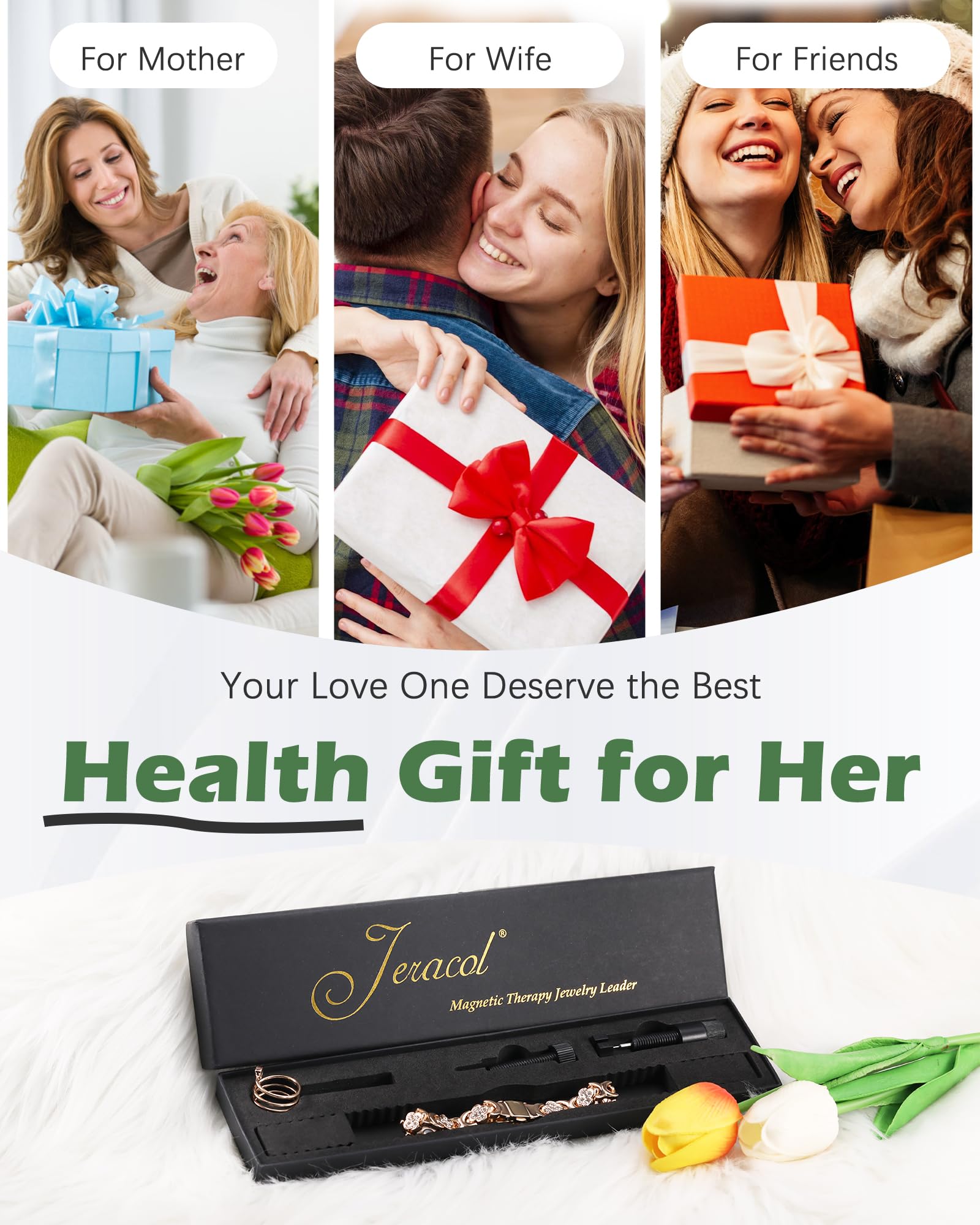 Jeracol caja de regalo elegante protegiendo la joya y lista