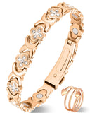 Jeracol pulsera frontal en caja elegante, presentación lista como regalo