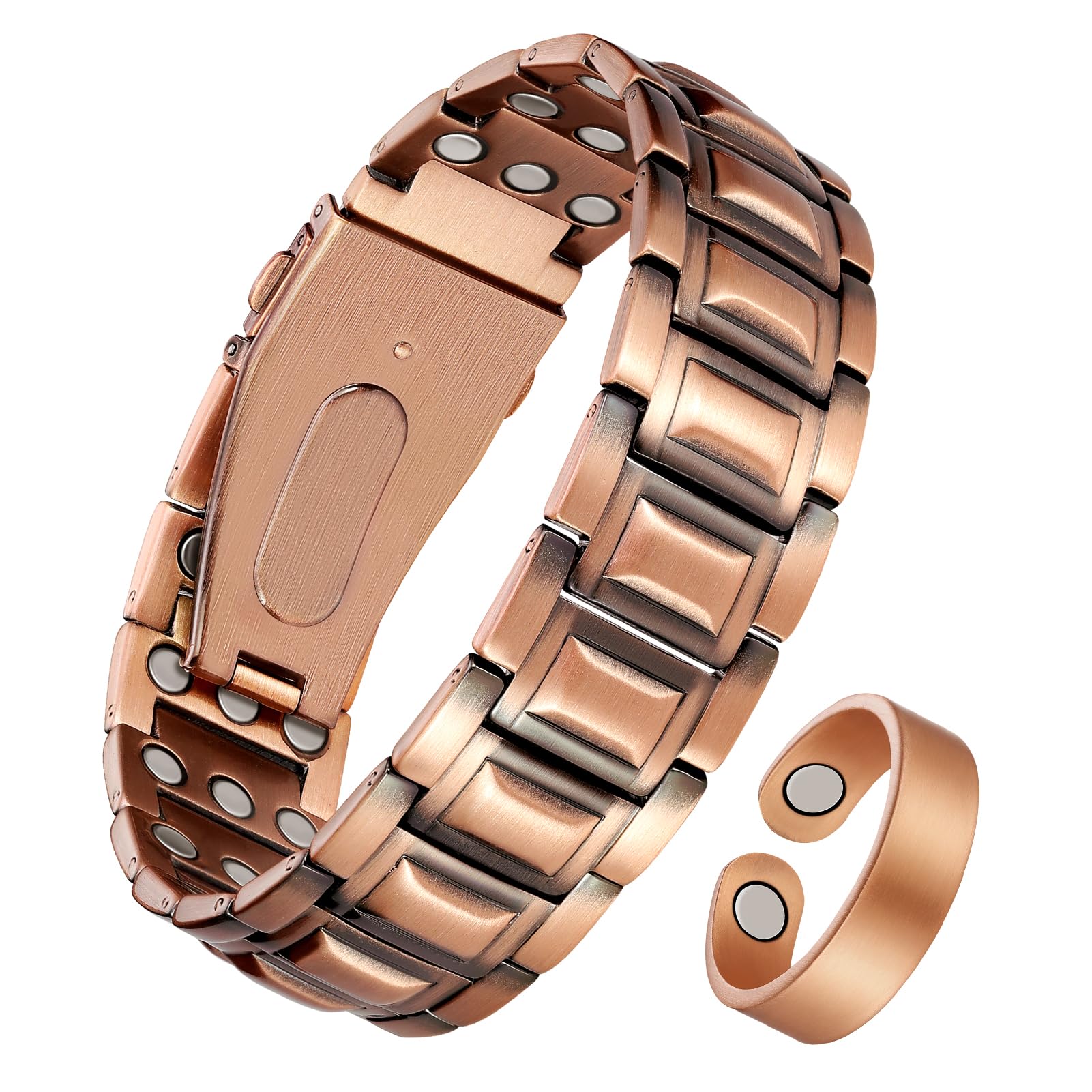 Jeracol pulsera frontal mostrando diseño y brillo para un look masculino