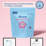 JerlyMush detalle de etiqueta con ingredientes y fabricación cGMP visible