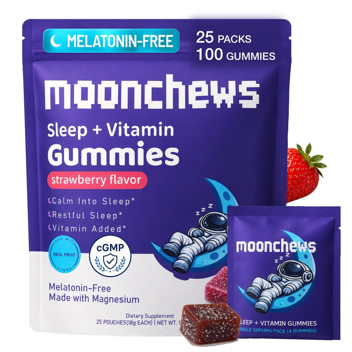JerlyMush MoonChew vista frontal del envase, presenta beneficios prácticos
