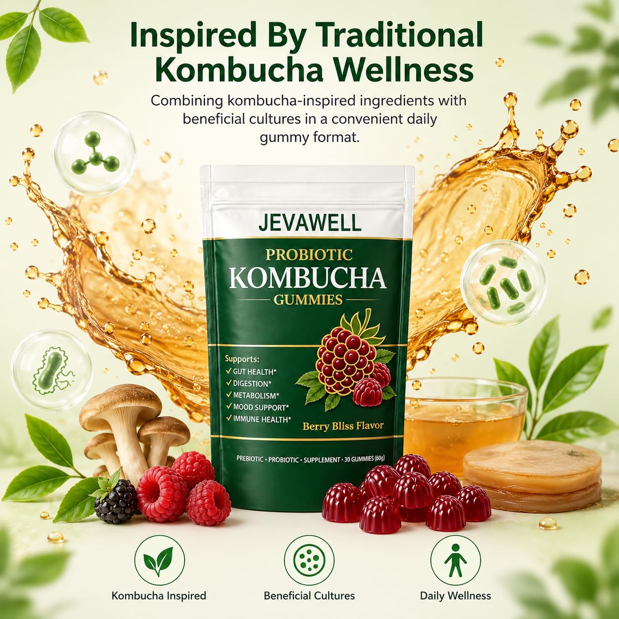 jevawell etiqueta con información nutricional clara y confianza