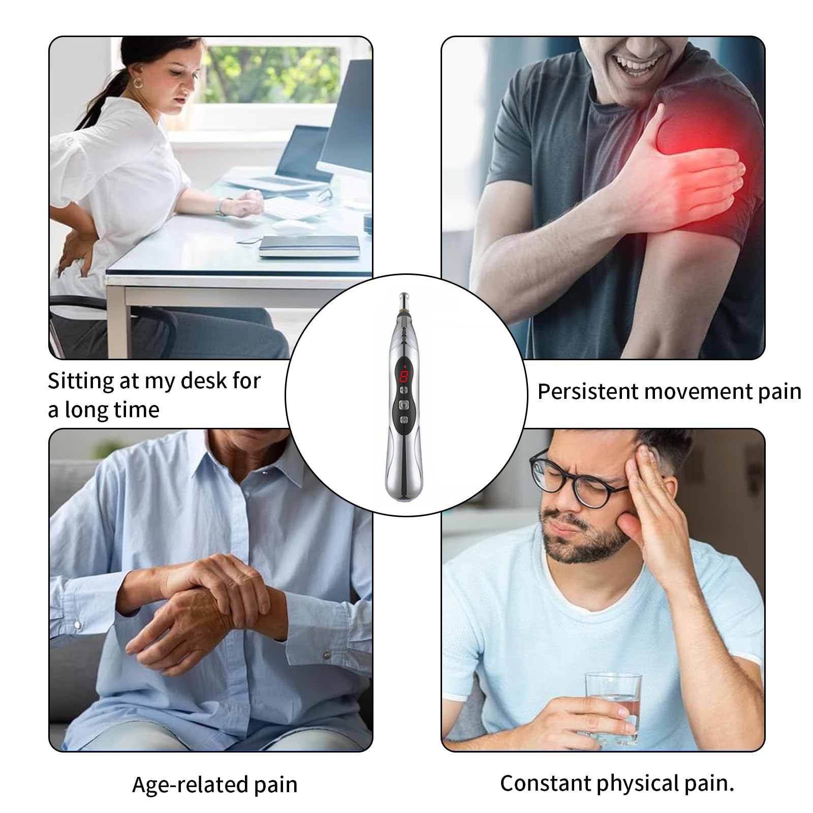 JIELUO primer plano del mango ergonómico que aporta sujeción cómoda y control