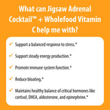 Jigsaw Health frasco en cocina ilustrando uso en rutina diaria