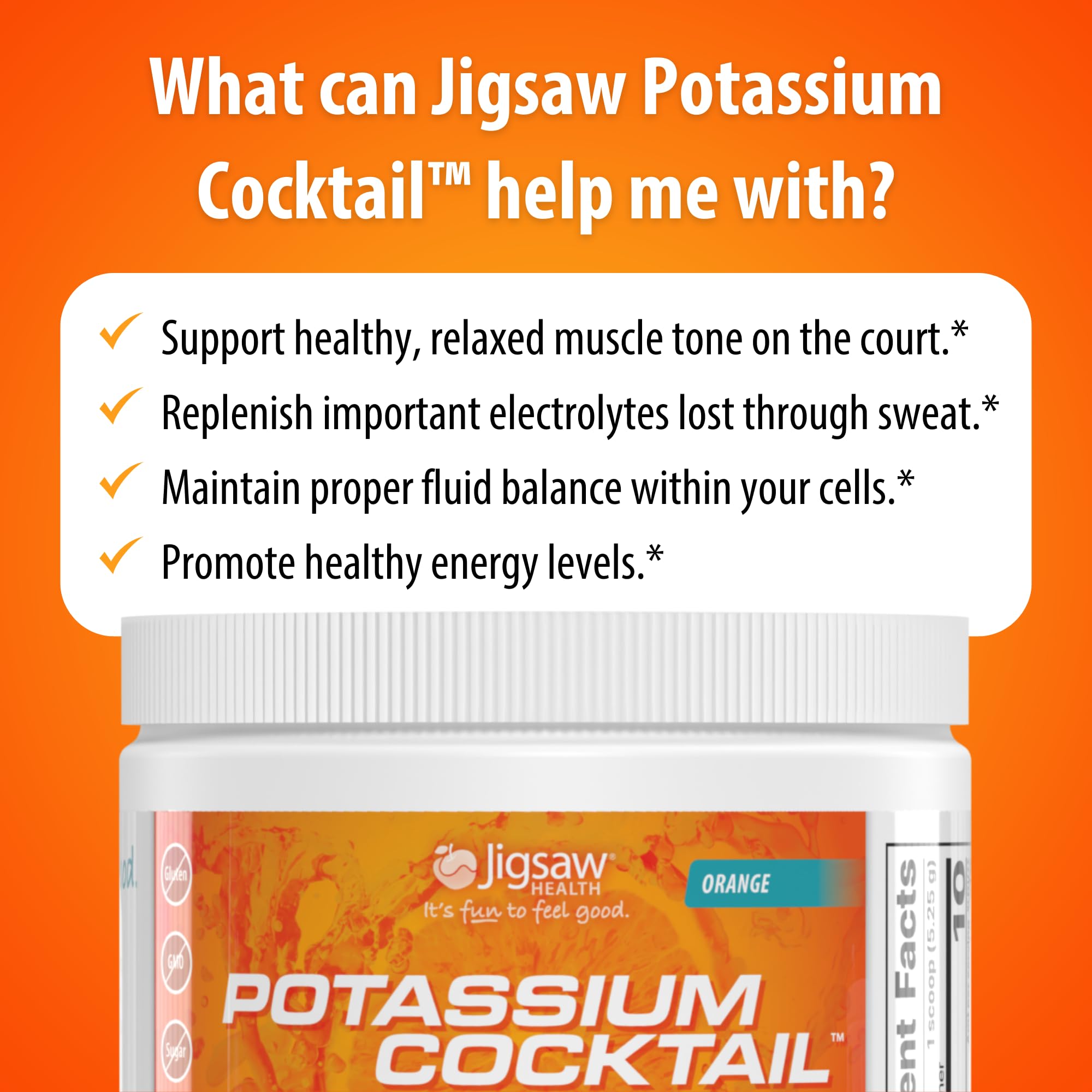 Jigsaw Health porción junto a dos plátanos, comparación visual del contenido de potasio