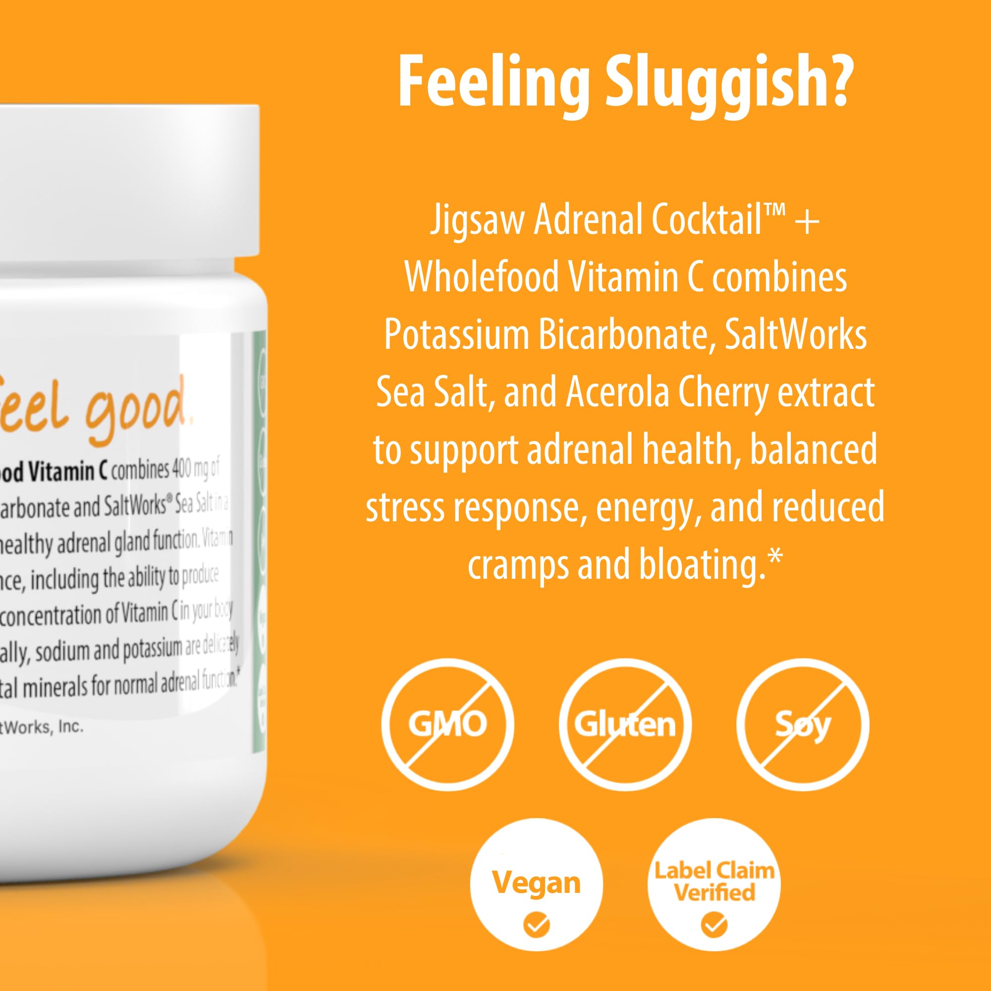 Etiqueta Jigsaw Health con lista de ingredientes, aporta transparencia y confianza al consumidor