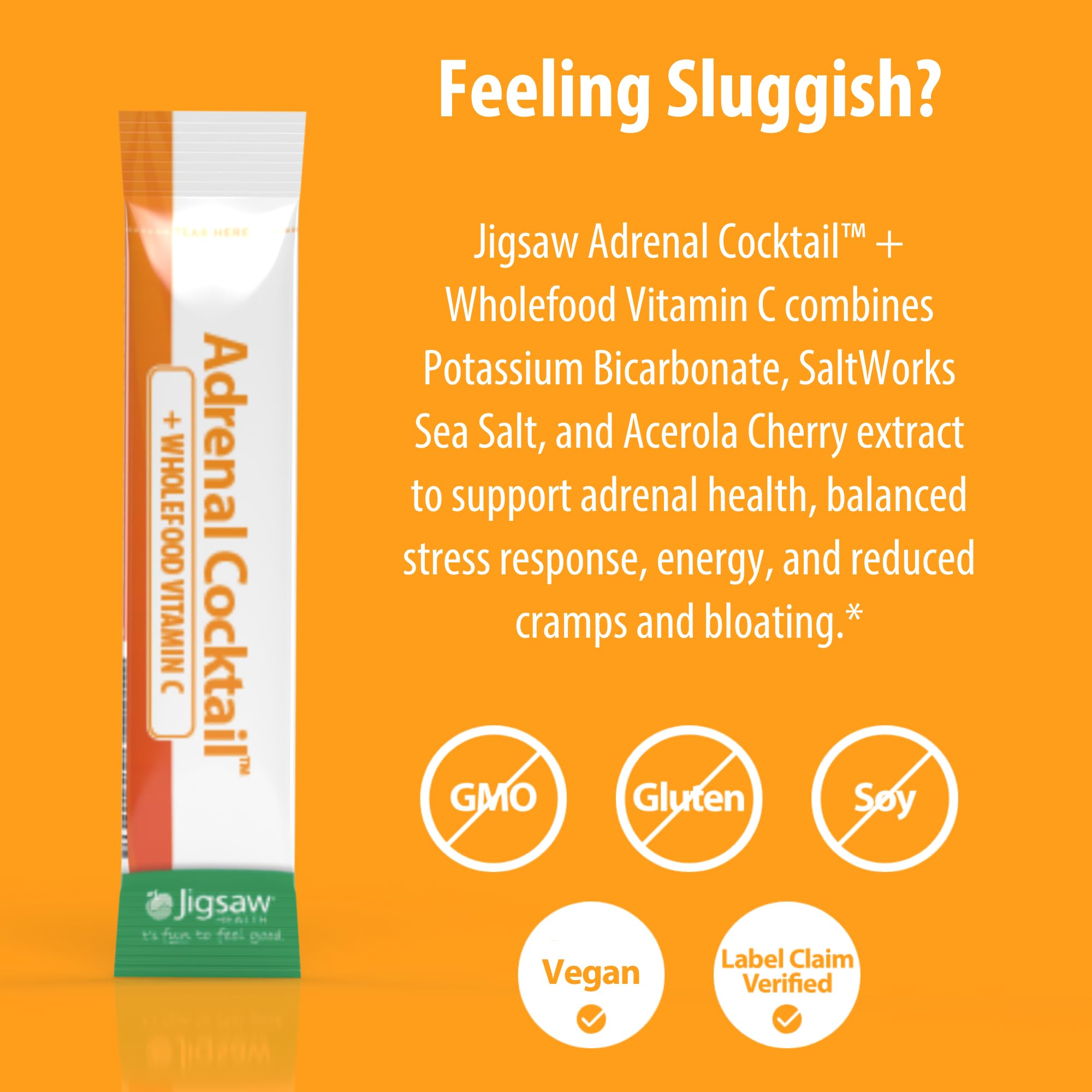Jigsaw Health bebida preparada en vaso mostrando aspecto refrescante
