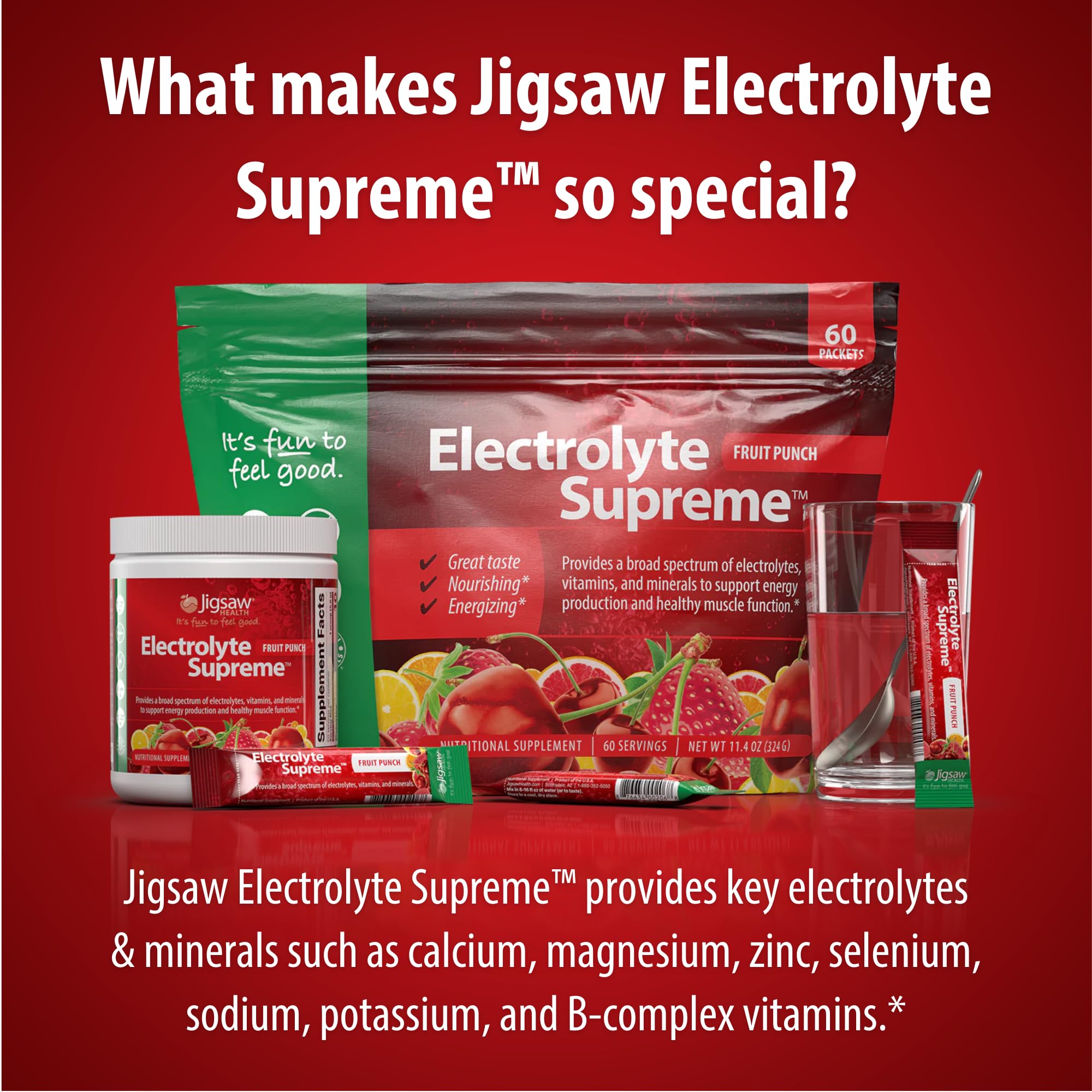 Jigsaw Health etiqueta con lista de minerales y beneficios claros