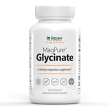 Jigsaw Health envase frontal de MagPure Glycinate mostrando la presentación y beneficio de pureza