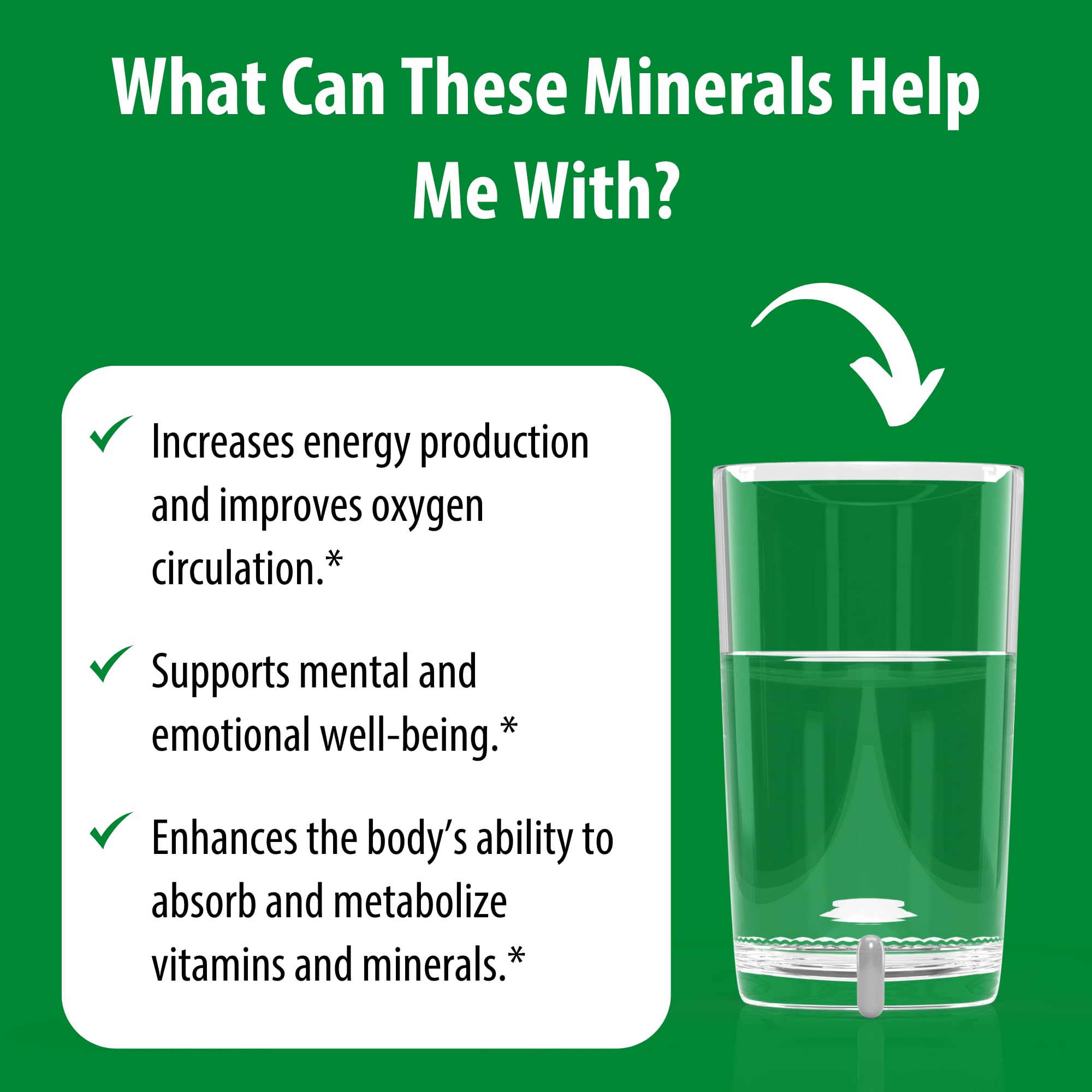 Jigsaw Health etiqueta con lista de minerales y transparencia de ingredientes