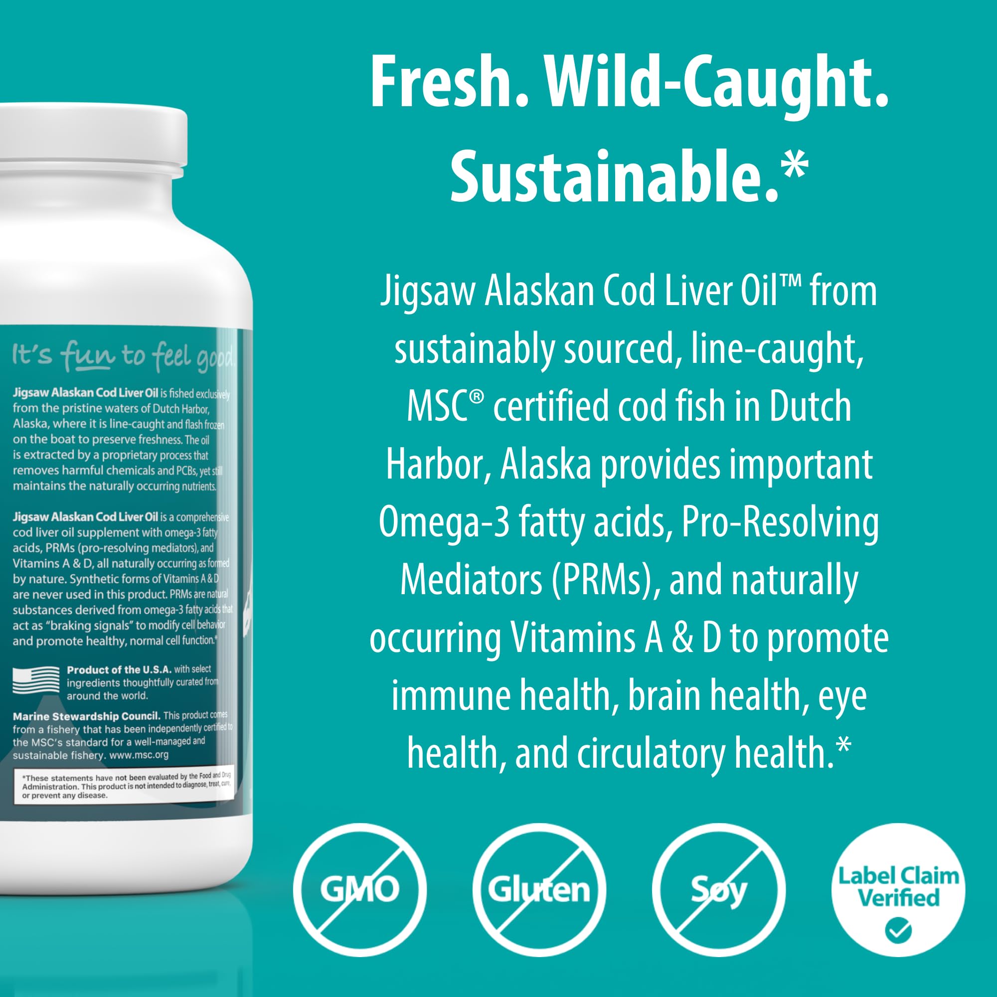 Jigsaw Health etiqueta con ingredientes y concentraciones claras
