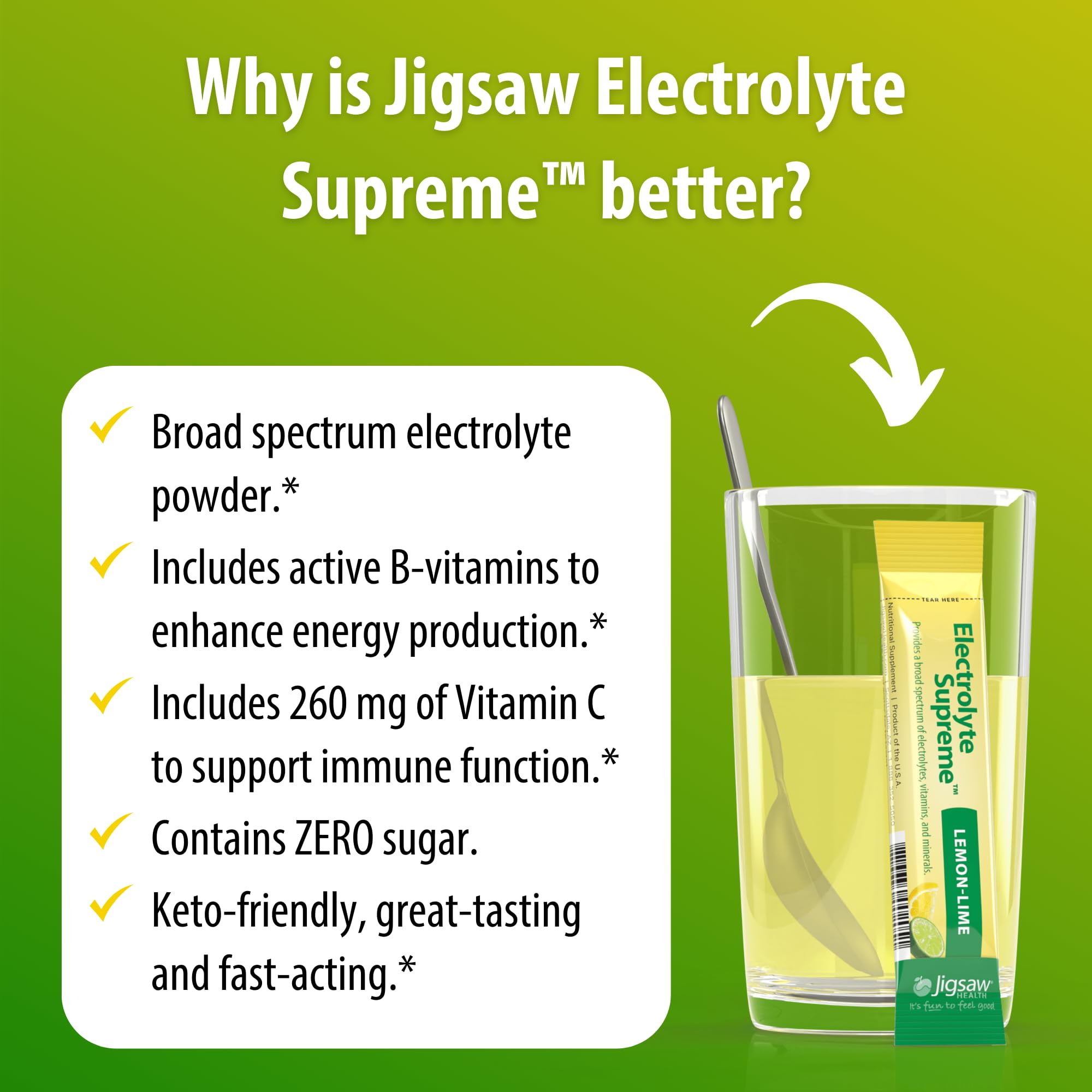 Jigsaw Health etiqueta con ingredientes clave y formas bioactivas
