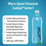 Jigsaw Health etiqueta de ingredientes que destaca potasio 800 mg y magnesio quelado