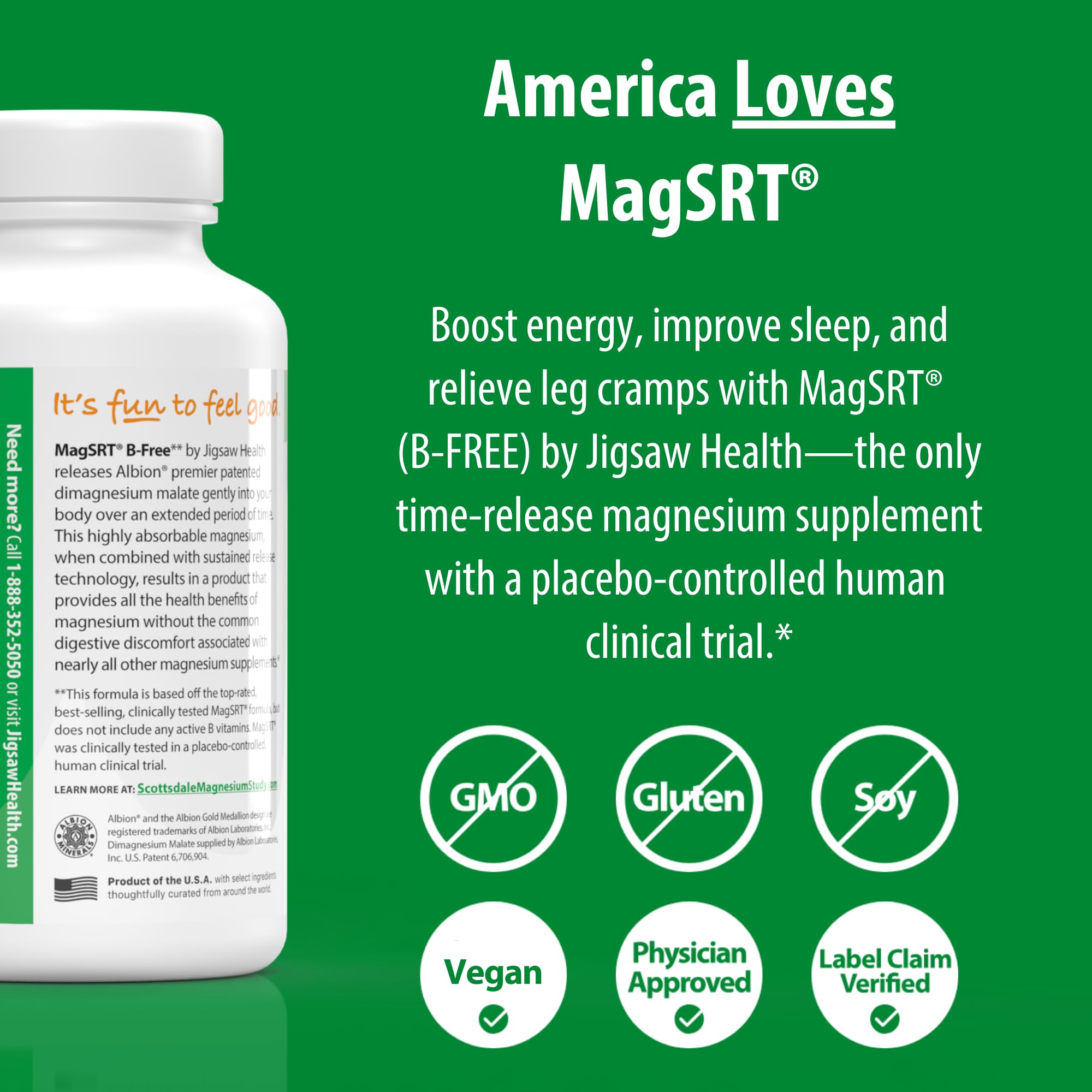 Jigsaw Health MagSRT etiqueta nutricional legible con ingredientes y dosis