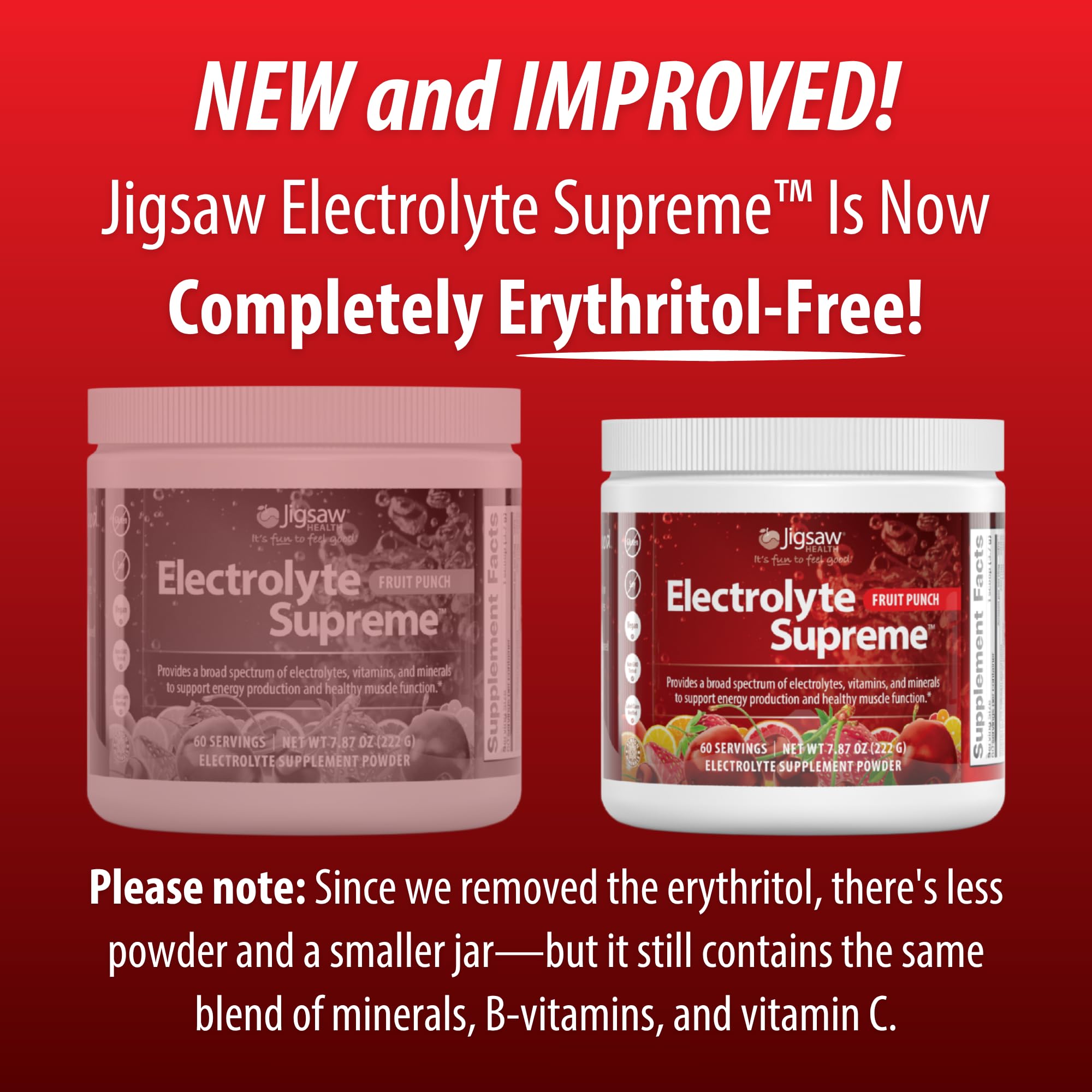 Cuchara con polvo Electrolyte Supreme de Jigsaw Health mostrando textura fina y mezcla fácil