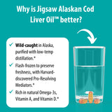 Jigsaw Health producto con paisaje de Alaska reafirmando origen sostenible