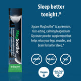 Jigsaw Health vaso con bebida disuelta para relajación nocturna