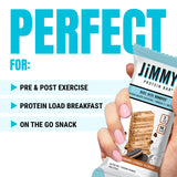 JIMMYBAR barrita en mano mostrando tamaño real y porción conveniente