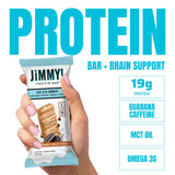 JIMMYBAR detalle de cobertura con chocolate hand-drizzled aporta sabor premium
