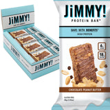 JIMMYBAR vista frontal del envase, práctico para llevar y elegir rápido