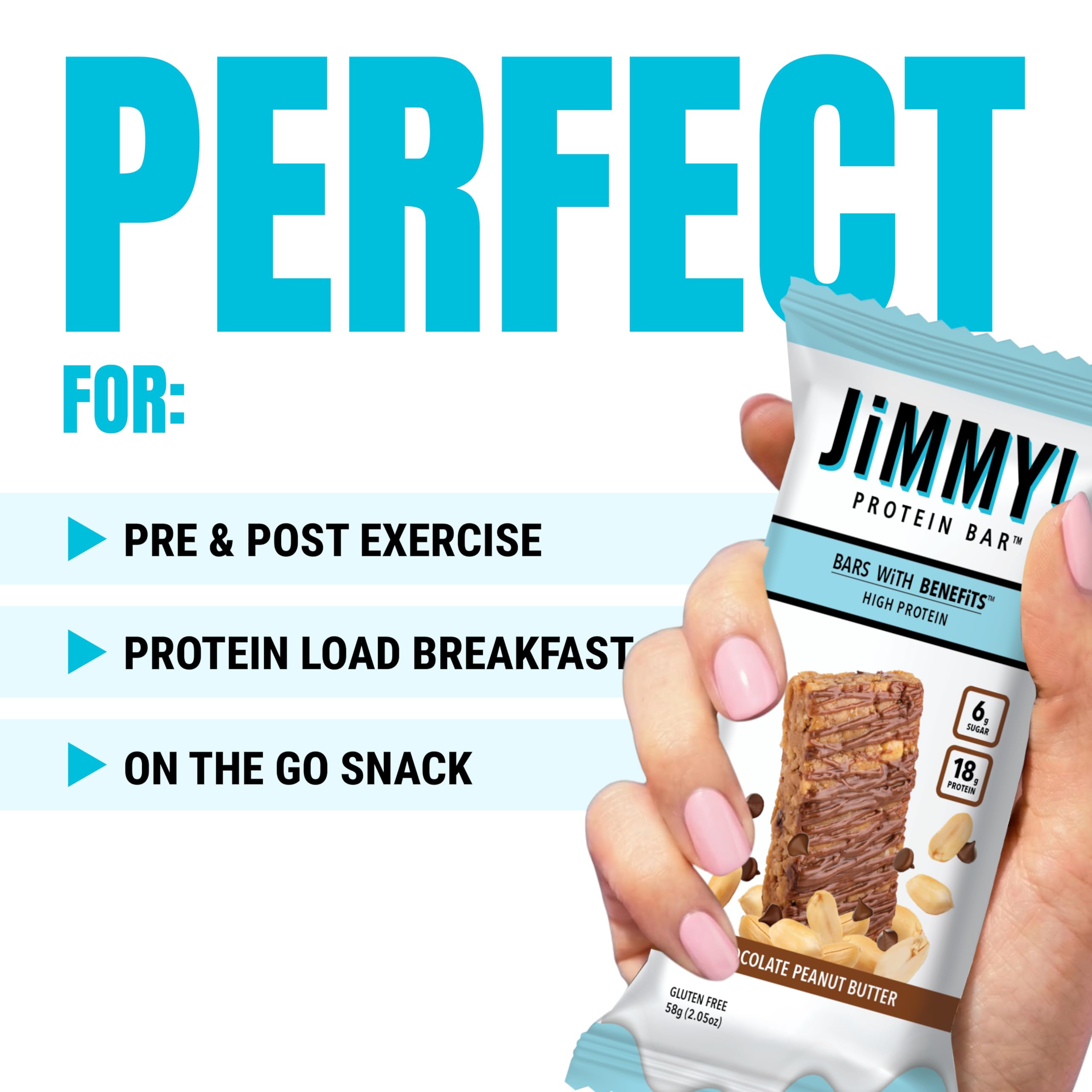 JIMMYBAR montones de cacahuetes reales como ingrediente principal y sabor