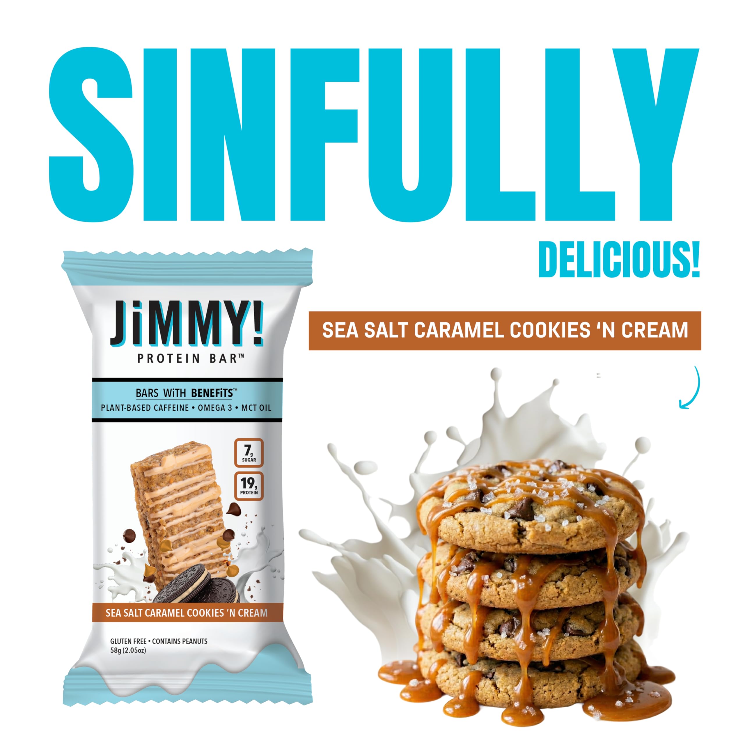 JIMMYBAR primer plano de textura crujiente para mayor disfrute