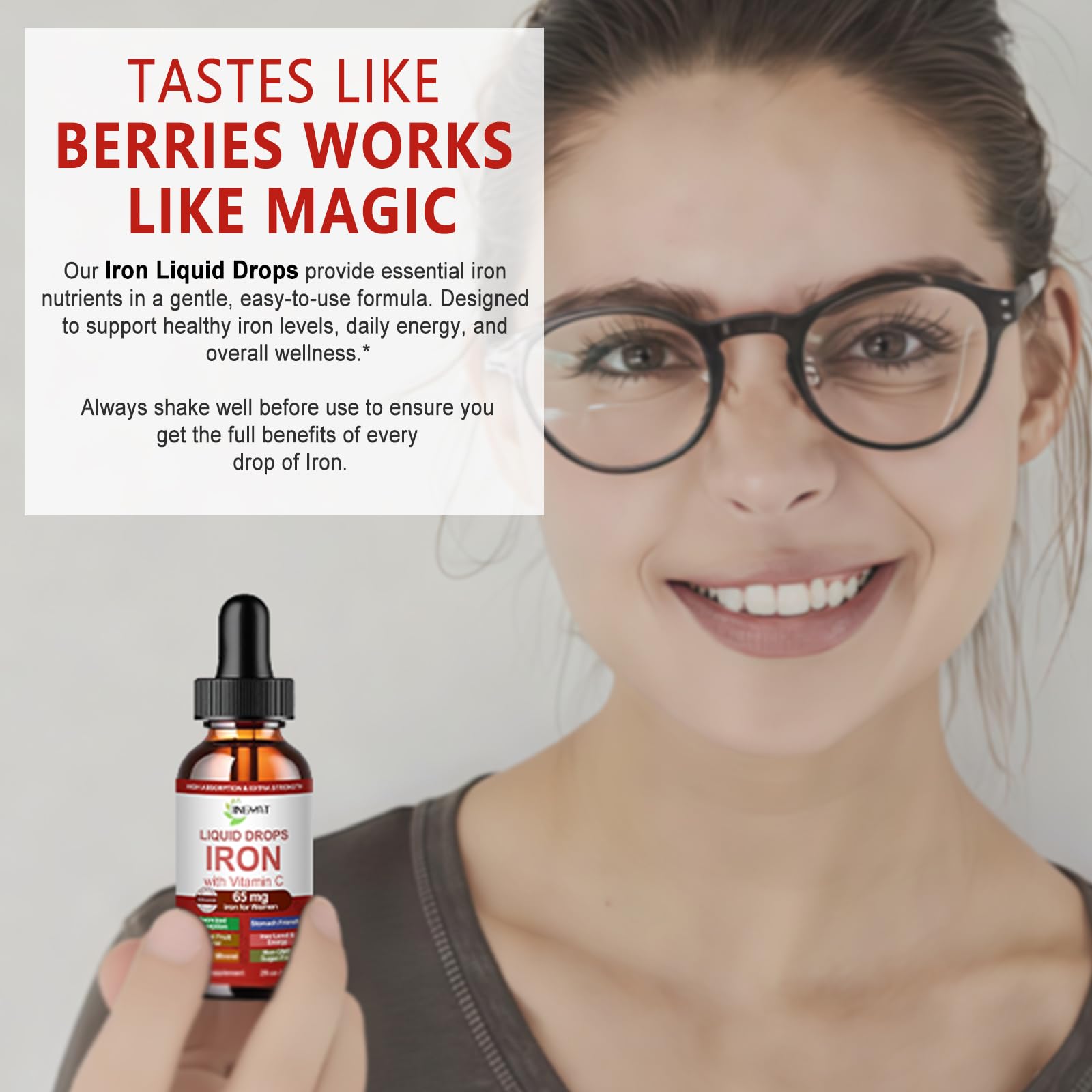 JINGYAT etiqueta con ingredientes y vitaminas, transparencia informativa