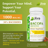 Jiva Botanicals cápsulas apiladas para dosificación fácil y rápida
