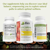Jiva Botanicals cápsula junto a desayuno, facilidad de uso diario