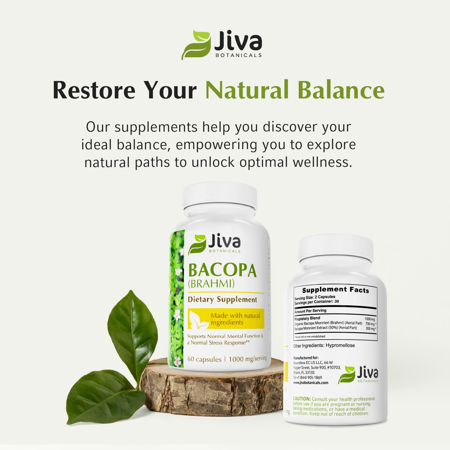Jiva Botanicals cápsulas junto a desayuno simbolizando integración diaria