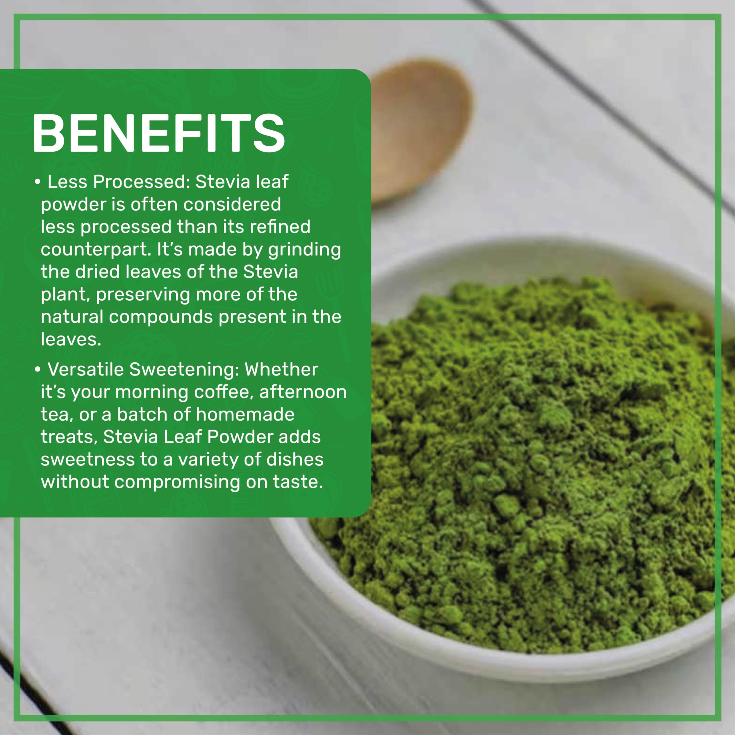 Jiva Organics cuchara medidora con polvo para dosificar fácilmente