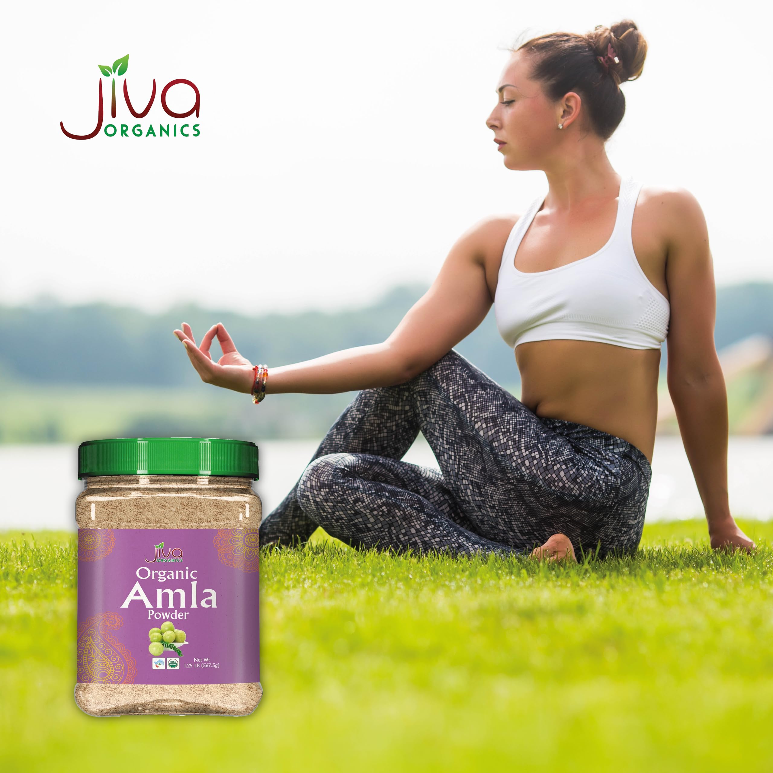Jiva Organics etiqueta del producto con certificaciones y origen India