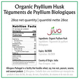 Jiva Organics bolsa junto a objeto para comparar tamaño y valor
