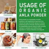 Jiva Organics polvo de amla integrado en receta culinaria casera
