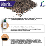 JL HERBAL detalle de textura del aceite Bakuchi absorción rápida y ligera