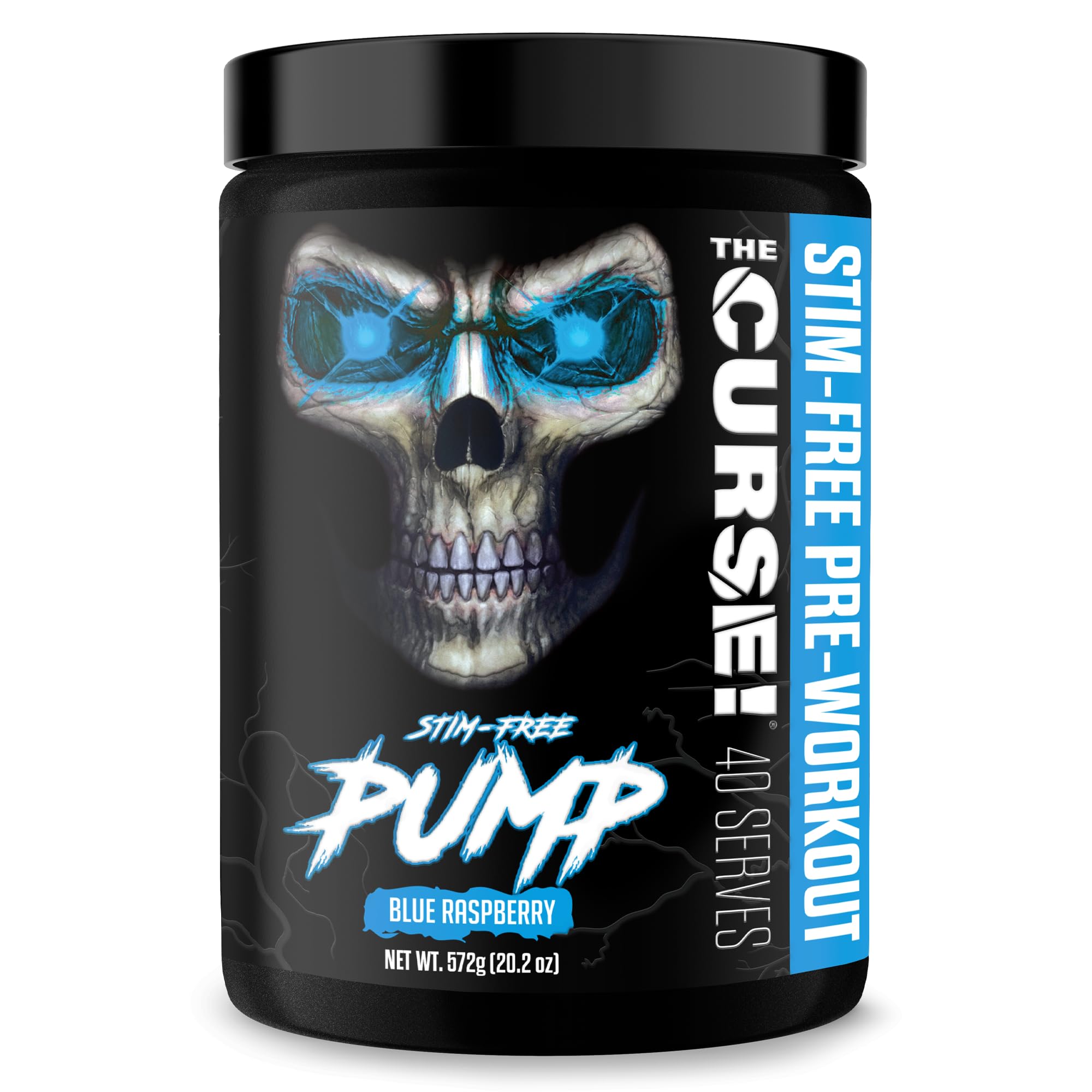 JNX SPORTS envase frontal con sabor blue raspberry, destaca claridad de fórmula