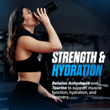 JNX SPORTS información nutricional ampliada en el lateral del envase
