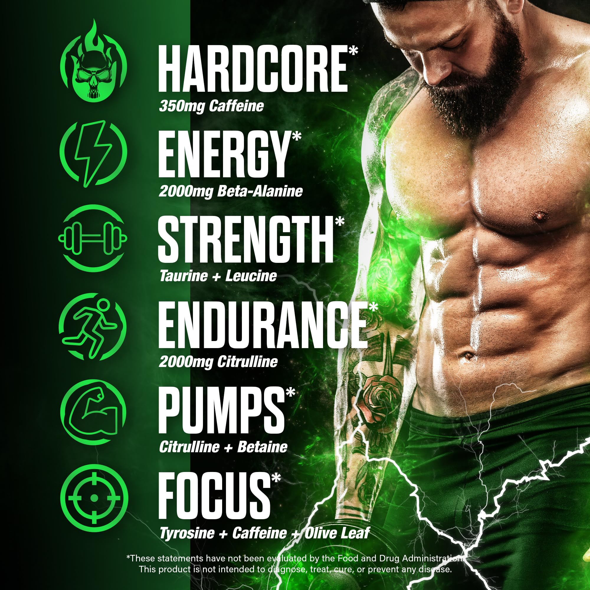 JNX SPORTS The Shadow etiqueta de ingredientes para confianza y calidad