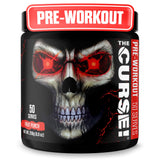 JNX SPORTS envase The Curse! frente mostrando 50 servicios y sabor fruit punch