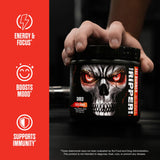 JNX SPORTS bebida preparada The Ripper en vaso, energía lista antes del entrenamiento