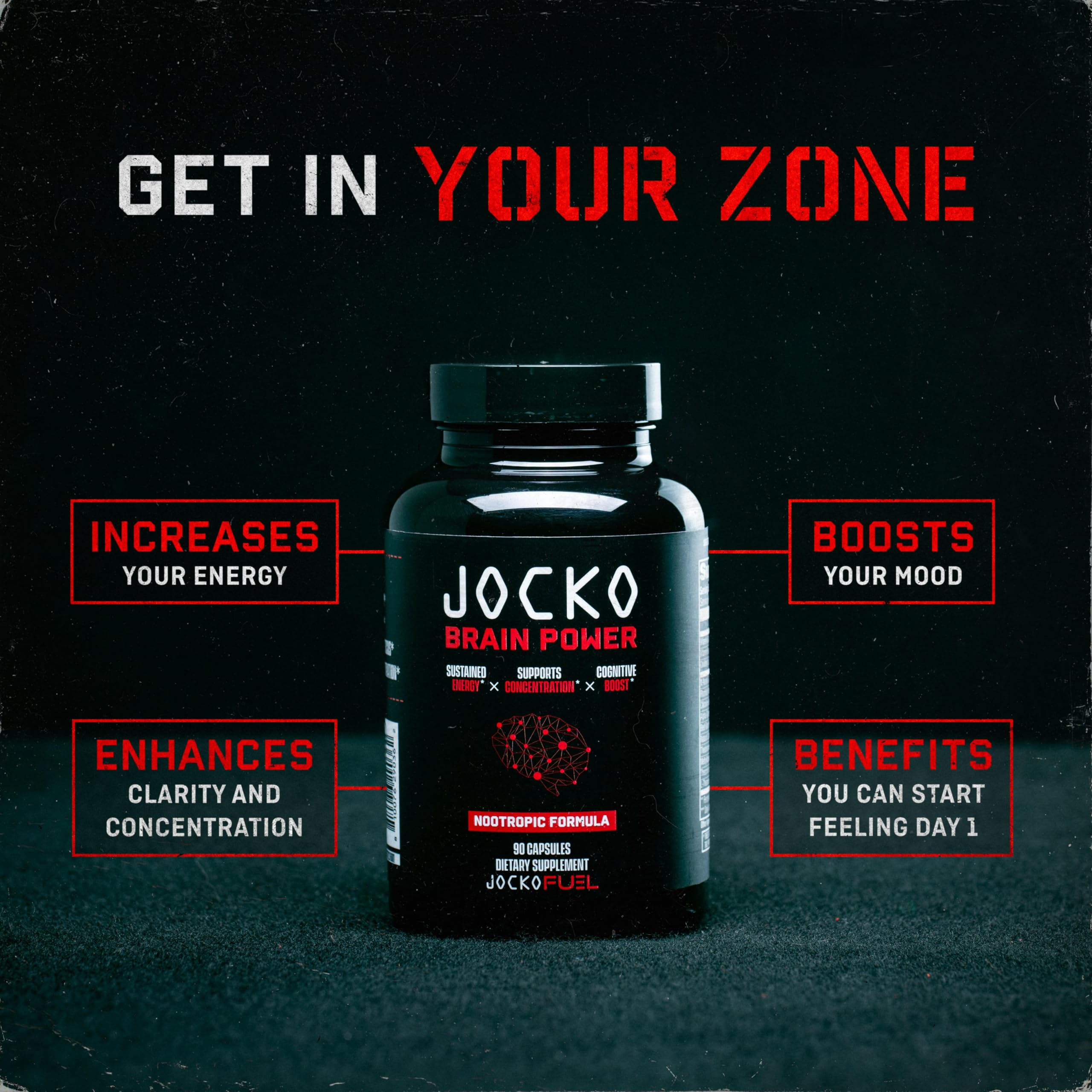 Jocko Fuel uso matutino con desayuno para energía mental sostenida