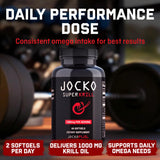 Jocko Fuel cápsula abierta mostrando aceite rico en fosfolípidos