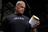 Jocko Fuel detalle de ingredientes clave di-leucina y HMB, evidencia respaldo científico