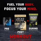 Jocko Fuel comparación de tamaño con cucharita para control de porción