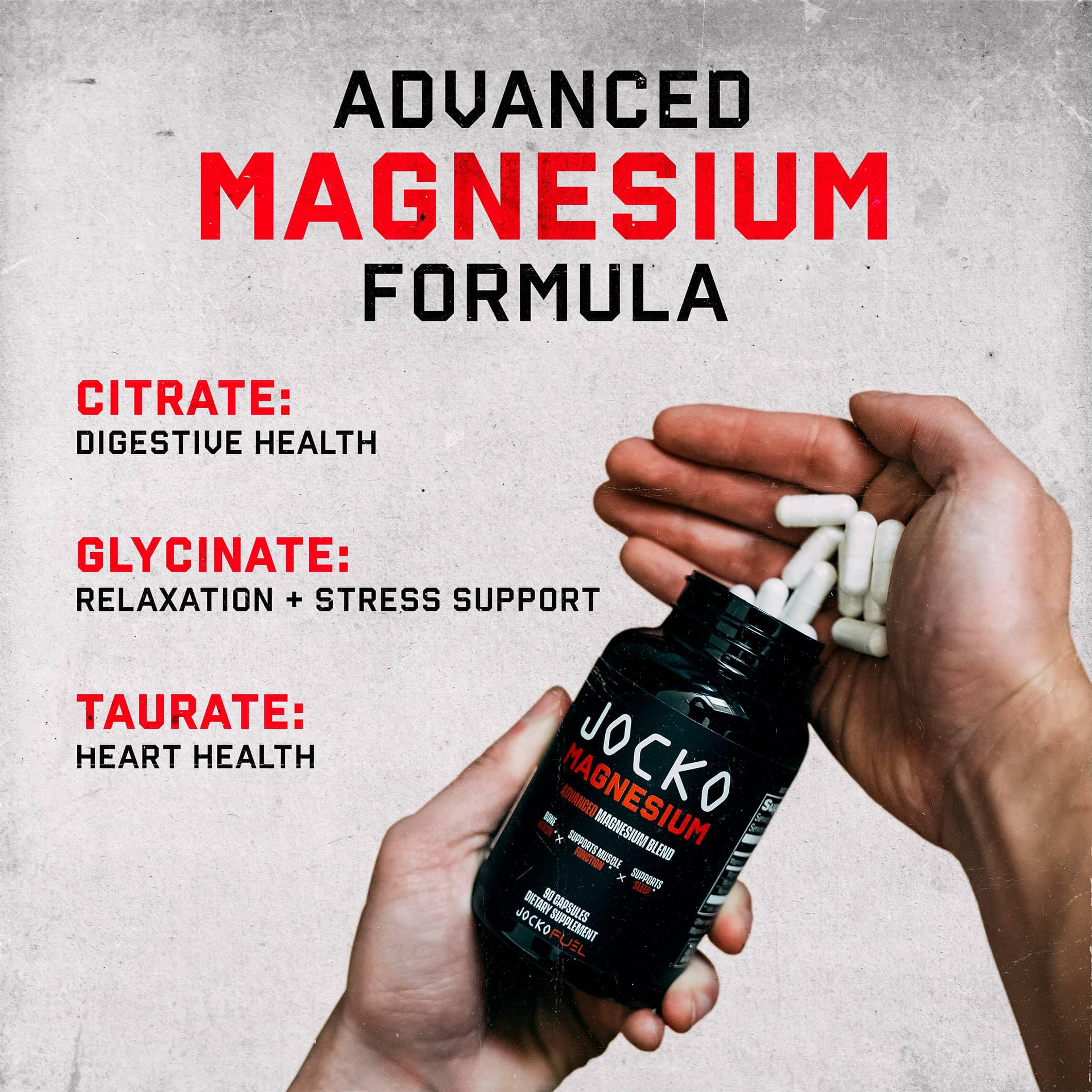 Jocko Fuel comparación de tamaño en mano para visualizar la escala y comodidad